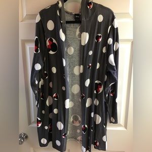 Torrid Disney Hooded Printed Minnie Mouse Lightweight Sweater Cardigan S…